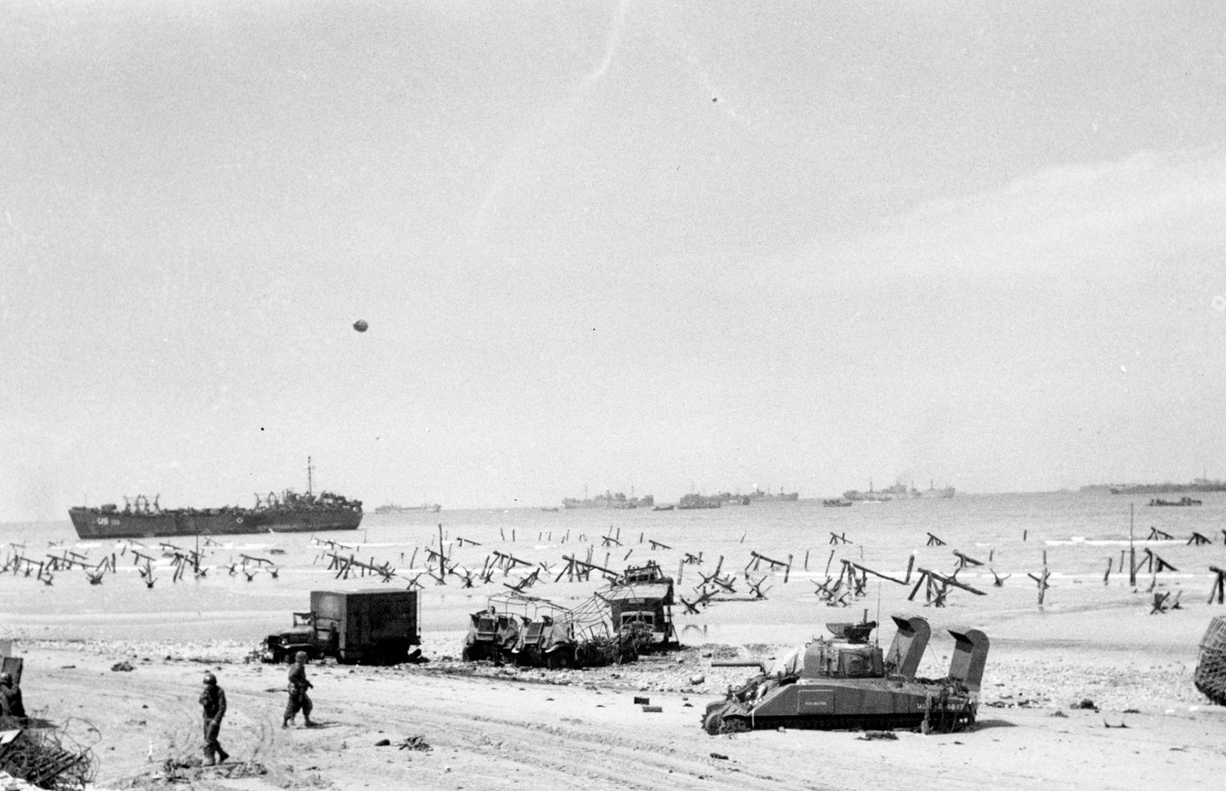 Dog White sector of Omaha after D-Day 